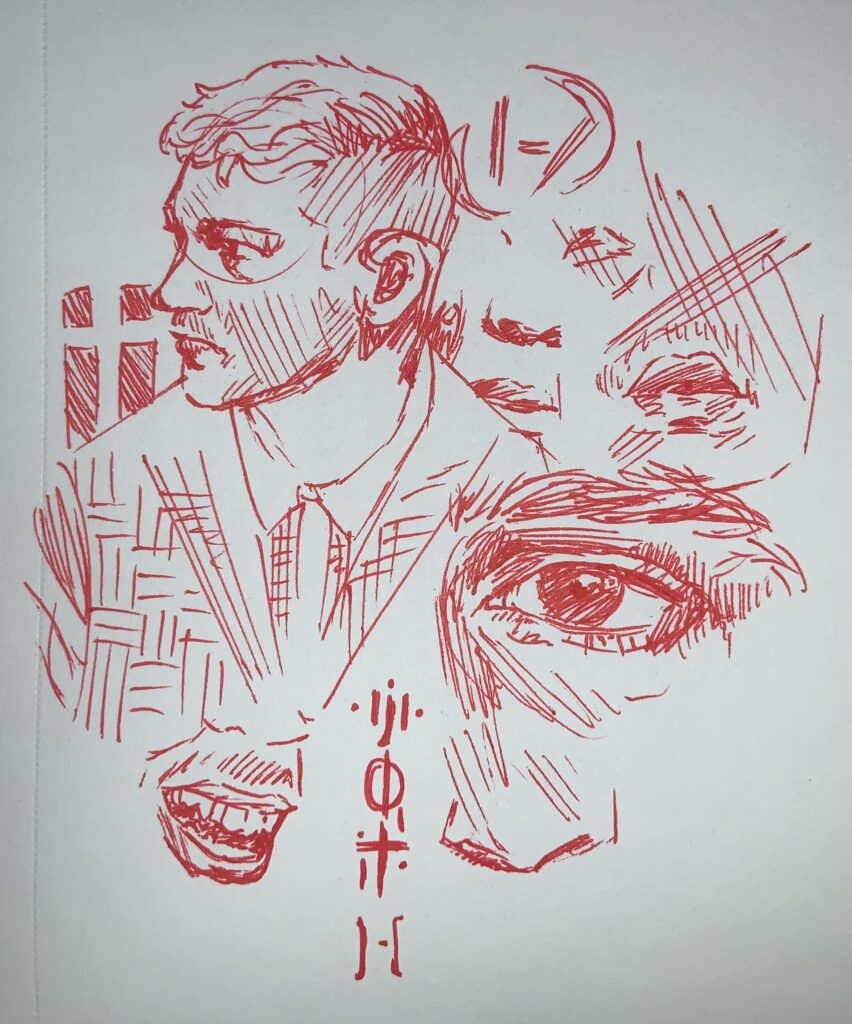 Tyler Joseph Sketches, Pen, 2021
